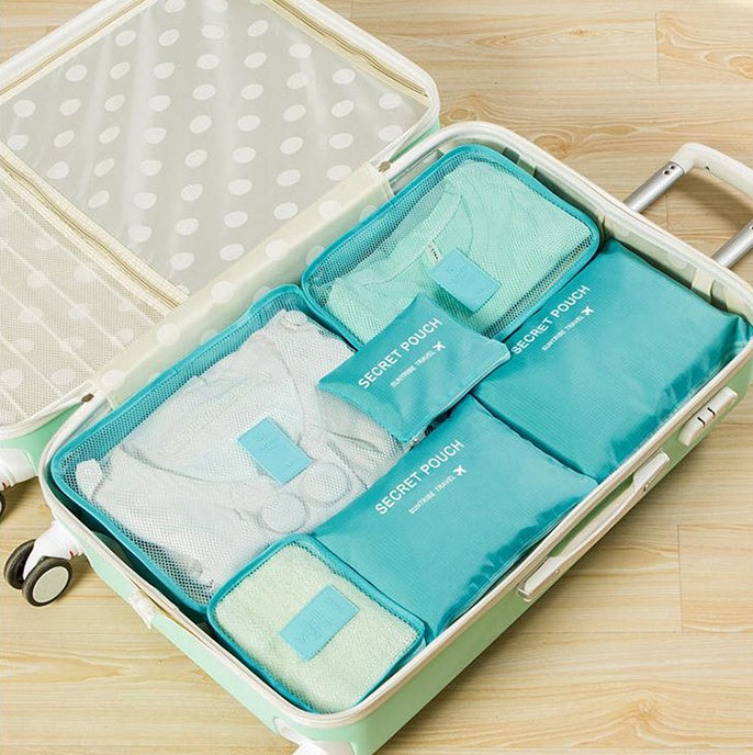 Organizador de Viagem Tipo Cubo de Embalagem em Nylon Impermeável e Durável