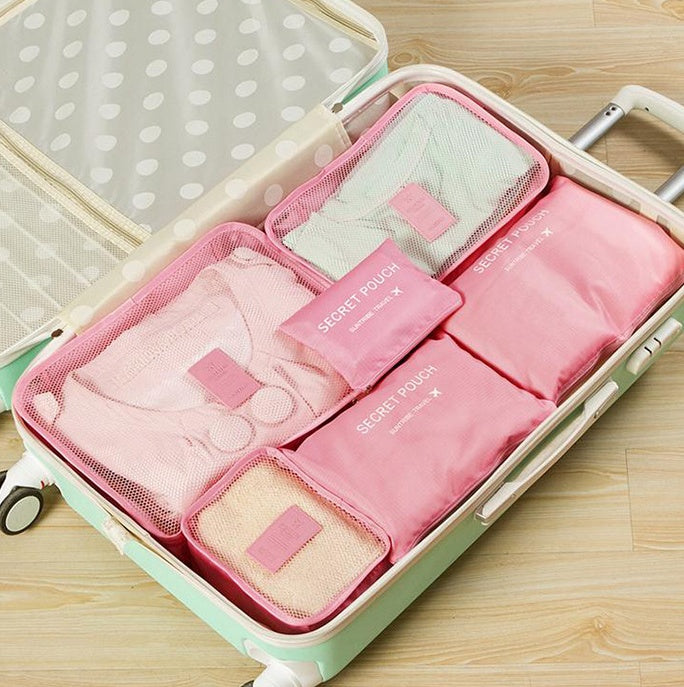 Organizador de Viagem Tipo Cubo de Embalagem em Nylon Impermeável e Durável
