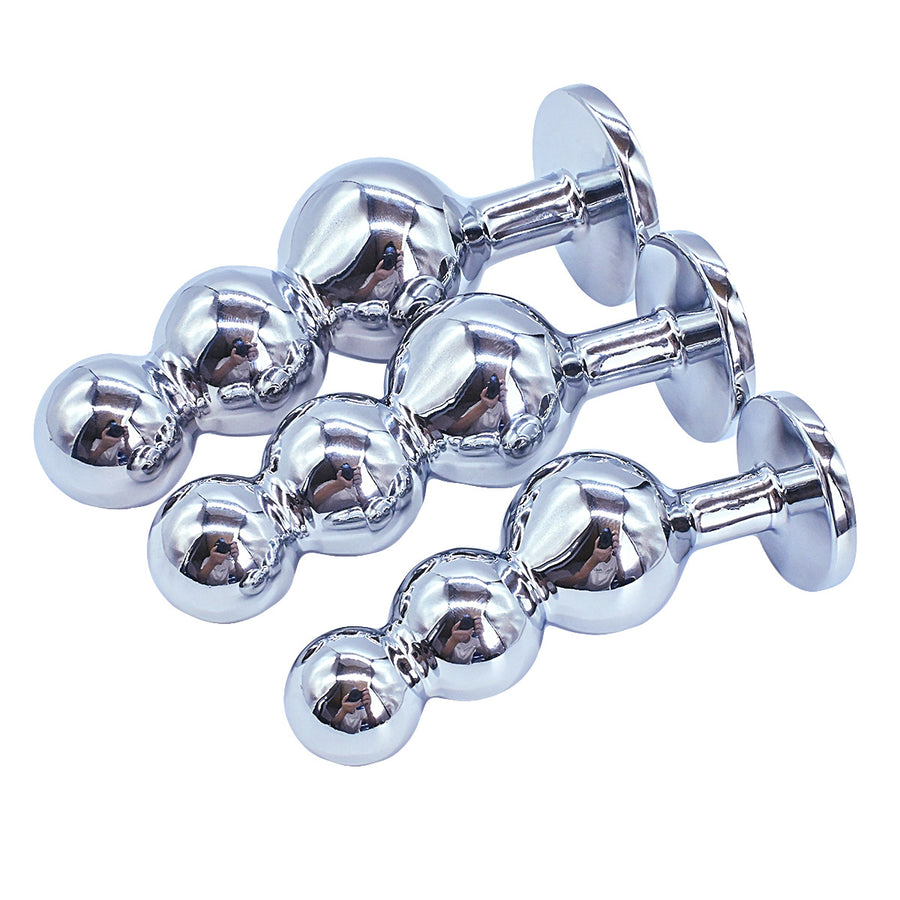 Plug Anal Metálico com Pedra Azul