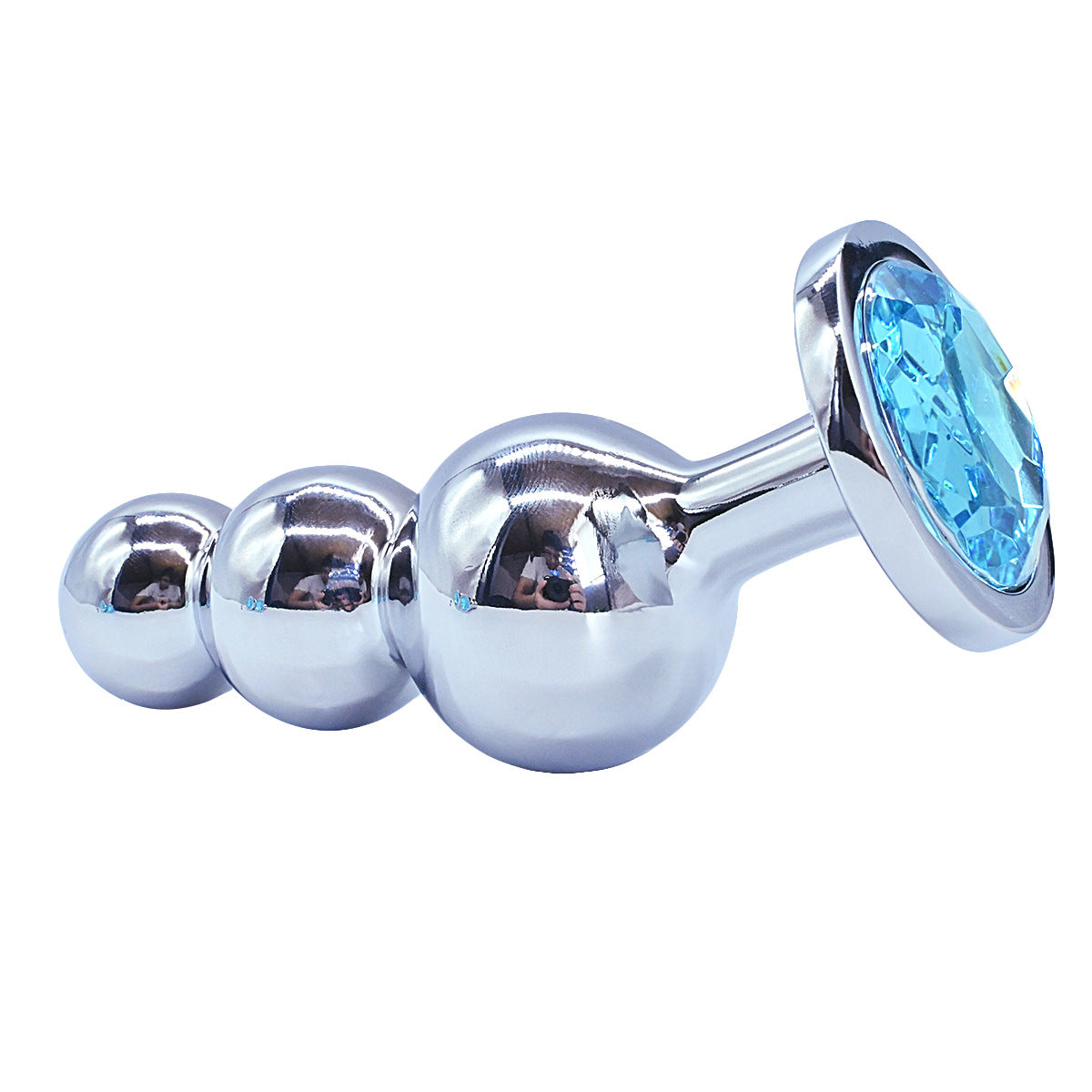 Plug Anal Metálico com Pedra Azul — vista adicional 4